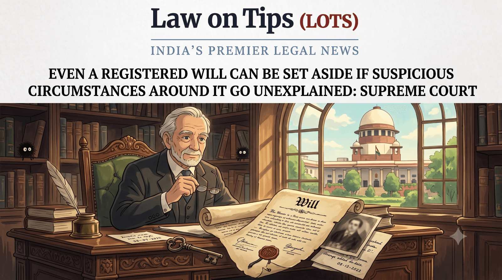 Even A Registered Will Can Be Set Aside If Suspicious Circumstances Around It Go Unexplained: Supreme Court